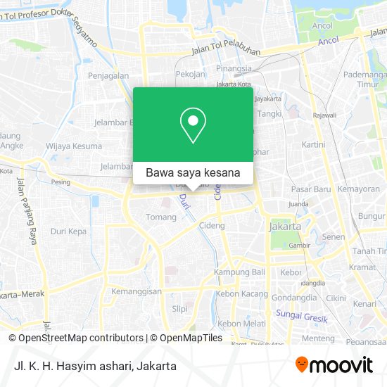 Peta Jl. K. H. Hasyim ashari