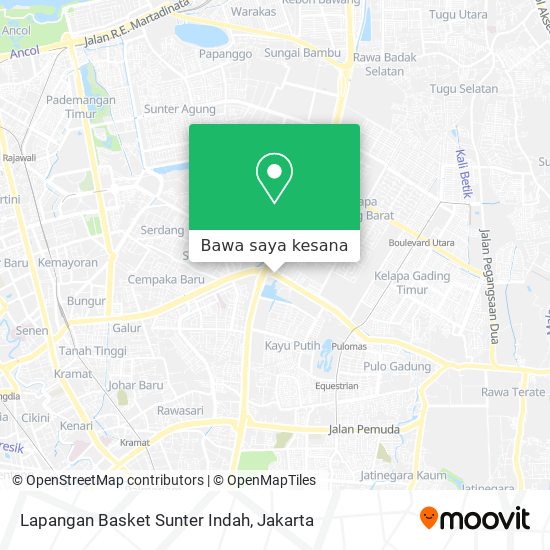 Peta Lapangan Basket Sunter Indah