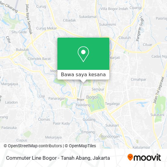 Peta Commuter Line Bogor - Tanah Abang