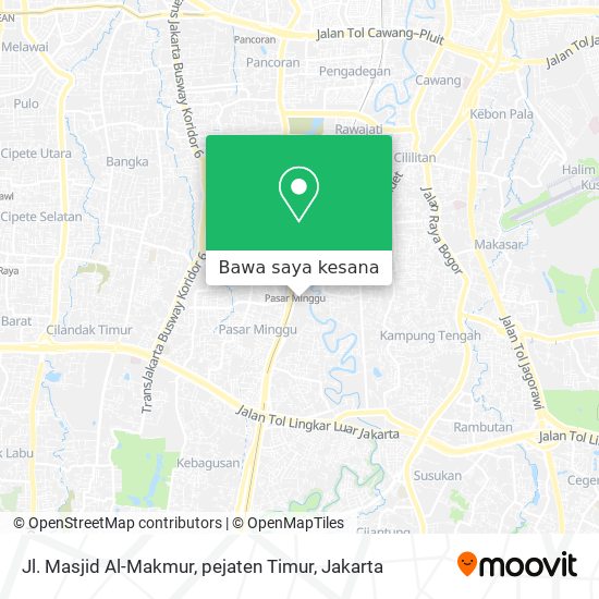 Peta Jl. Masjid Al-Makmur, pejaten Timur