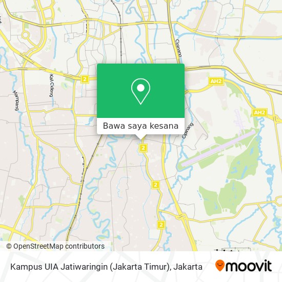 Peta Kampus UIA Jatiwaringin (Jakarta Timur)