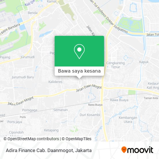 Peta Adira Finance Cab. Daanmogot