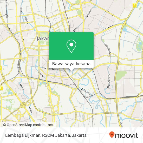 Peta Lembaga Eijkman, RSCM Jakarta