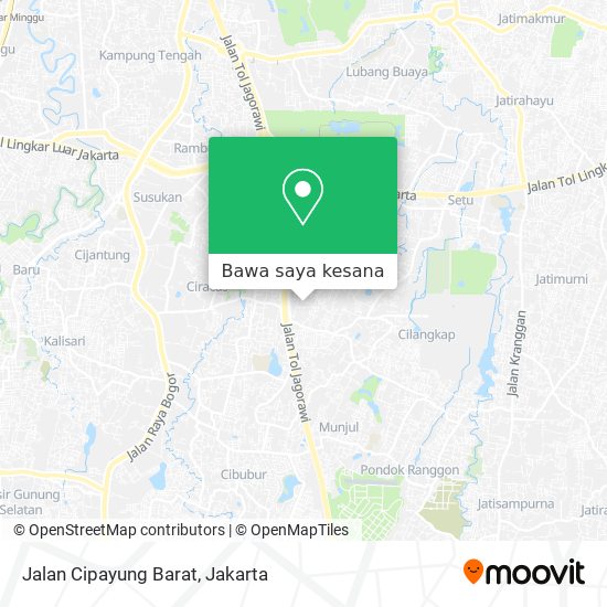 Peta Jalan Cipayung Barat