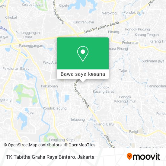 Peta TK Tabitha Graha Raya Bintaro