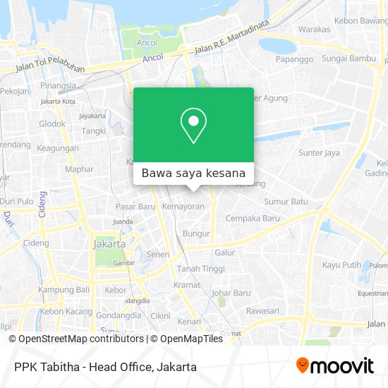 Peta PPK Tabitha - Head Office