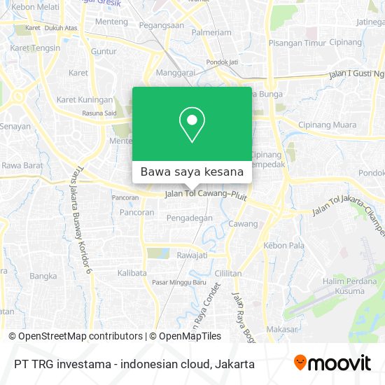 Peta PT TRG investama - indonesian cloud