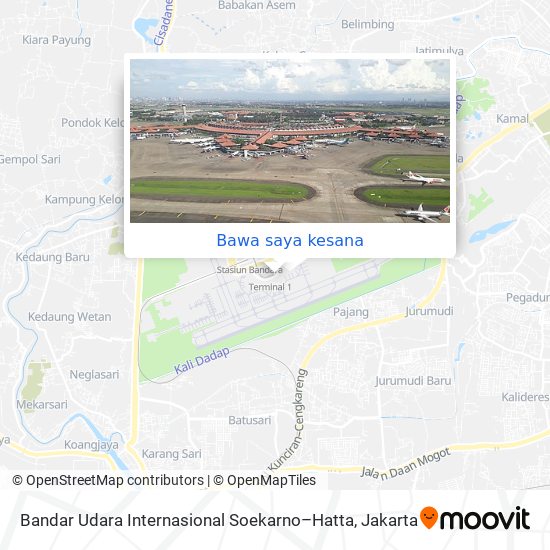 Peta Bandar Udara Internasional Soekarno–Hatta