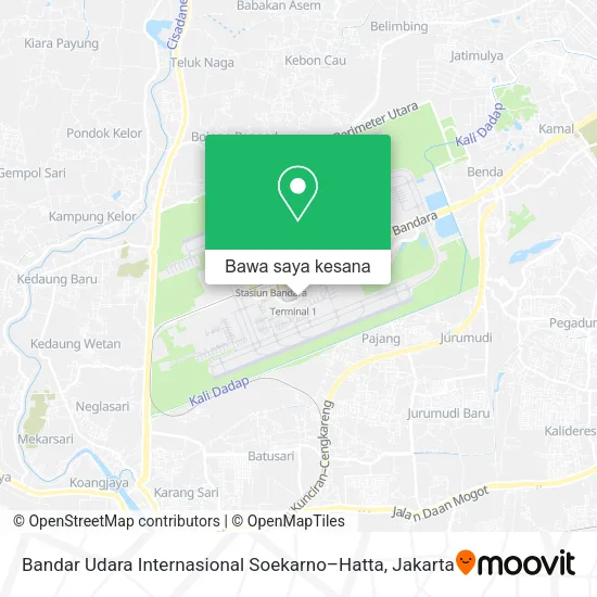 Peta Bandar Udara Internasional Soekarno–Hatta