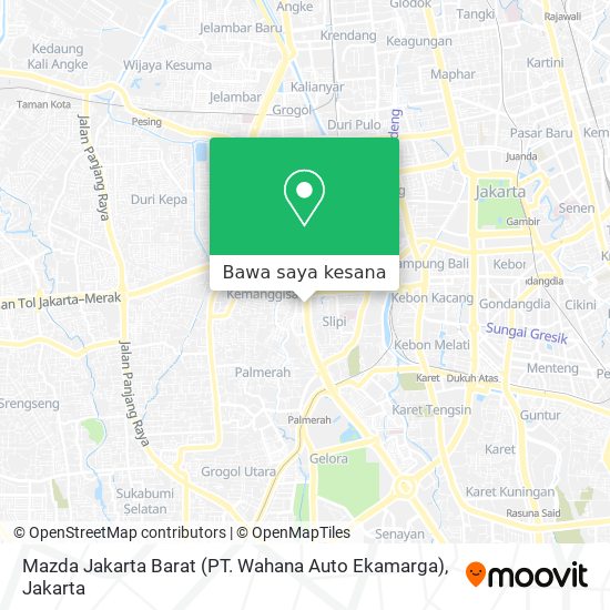 Peta Mazda Jakarta Barat (PT. Wahana Auto Ekamarga)