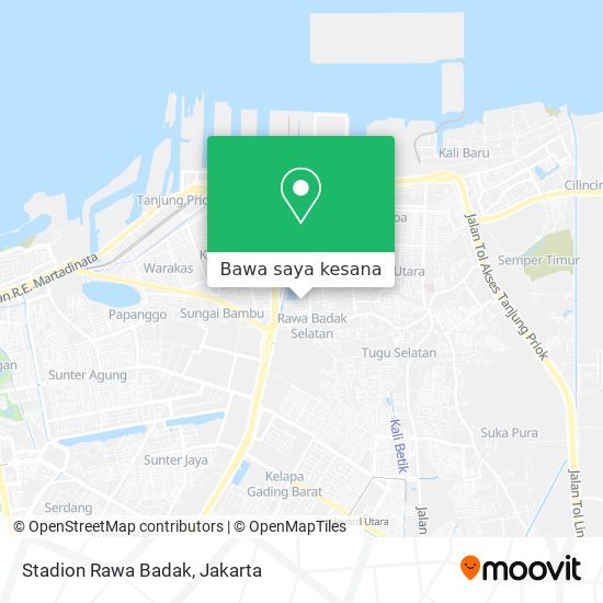 Peta Stadion Rawa Badak