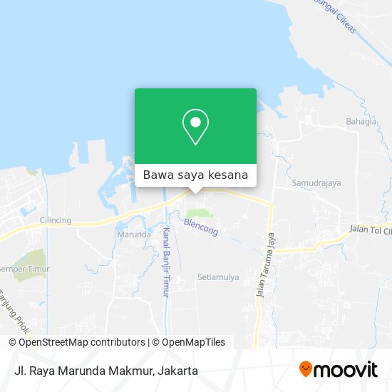 Peta Jl. Raya Marunda Makmur