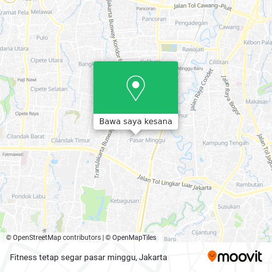 Peta Fitness tetap segar pasar minggu