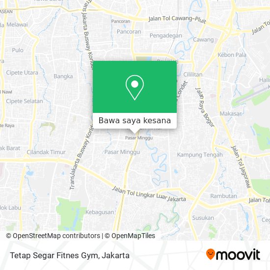 Peta Tetap Segar Fitnes Gym