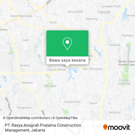 Peta PT. Rasya Anugrah Pratama Construction Management