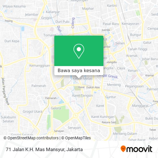 Peta 71 Jalan K.H. Mas Mansyur