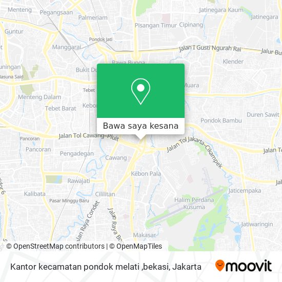 Peta Kantor kecamatan pondok melati ,bekasi