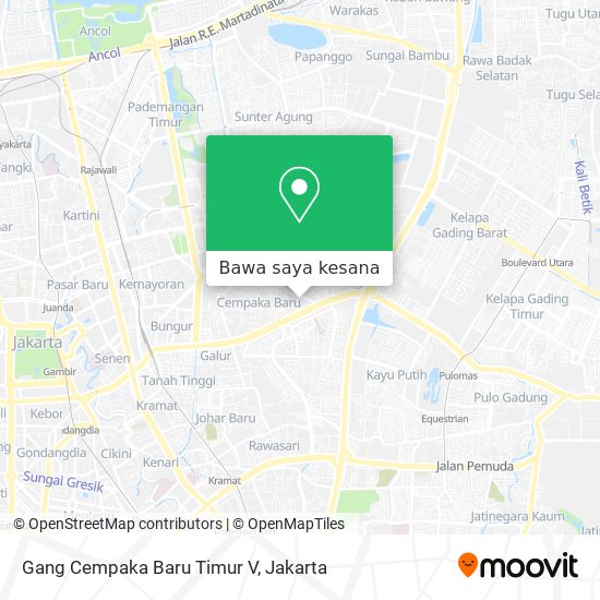 Peta Gang Cempaka Baru Timur V