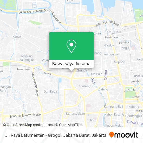 Peta Jl. Raya Latumenten - Grogol, Jakarta Barat