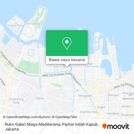 Peta Ruko Galeri Niaga Mediterania, Pantai Indah Kapuk