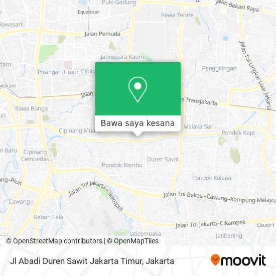 Peta Jl Abadi Duren Sawit Jakarta Timur