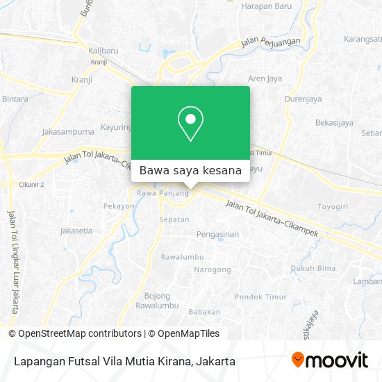 Peta Lapangan Futsal Vila Mutia Kirana