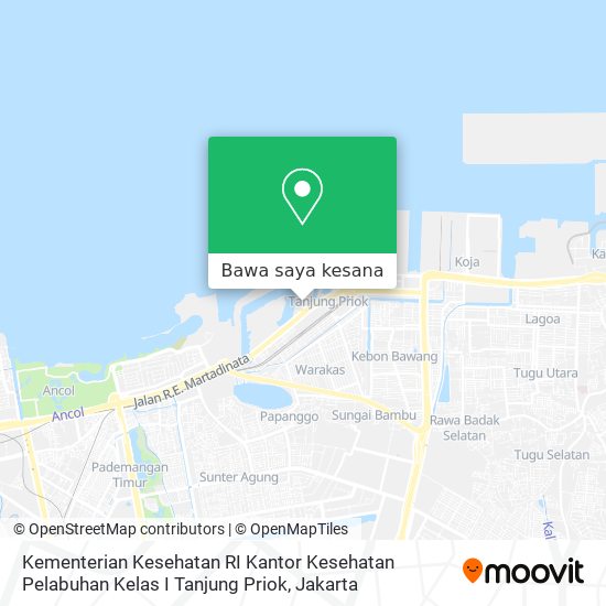 Peta Kementerian Kesehatan RI Kantor Kesehatan Pelabuhan Kelas I Tanjung Priok