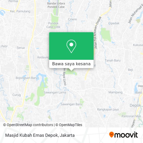 Peta Masjid Kubah Emas Depok