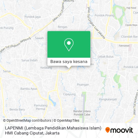 Peta LAPENMI (Lembaga Pendidikan Mahasiswa Islam) HMI Cabang Ciputat