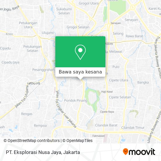 Peta PT. Eksplorasi Nusa Jaya