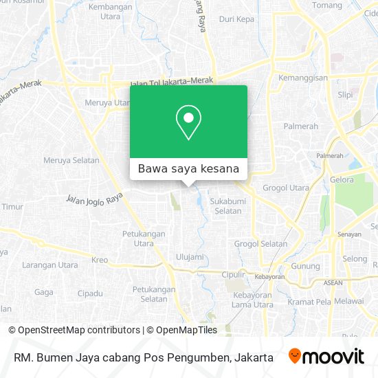 Peta RM. Bumen Jaya cabang Pos Pengumben