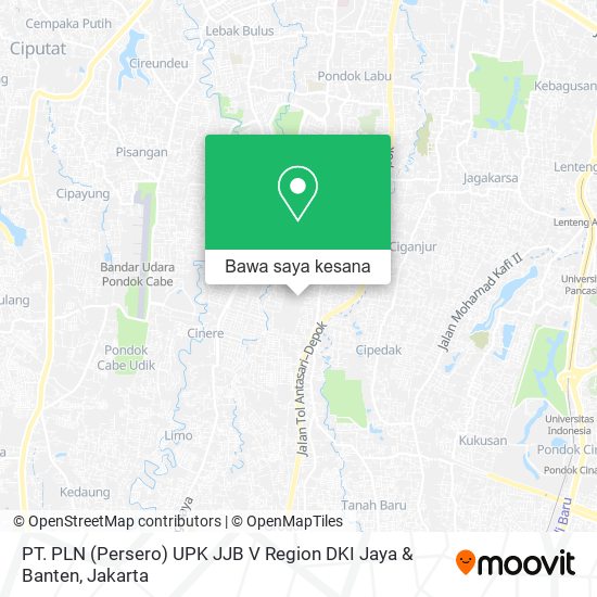 Peta PT. PLN (Persero) UPK JJB V Region DKI Jaya & Banten
