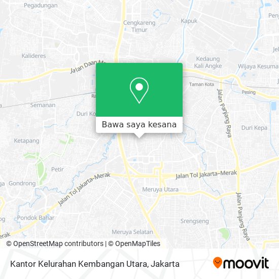 Peta Kantor Kelurahan Kembangan Utara