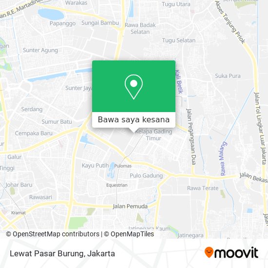 Peta Lewat Pasar Burung