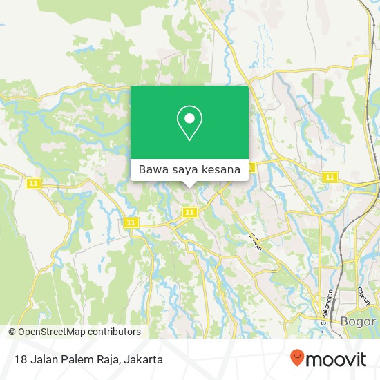 Peta 18 Jalan Palem Raja