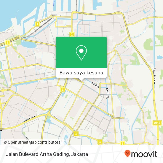 Peta Jalan Bulevard Artha Gading