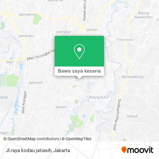 Peta Jl.raya kodau jatiasih