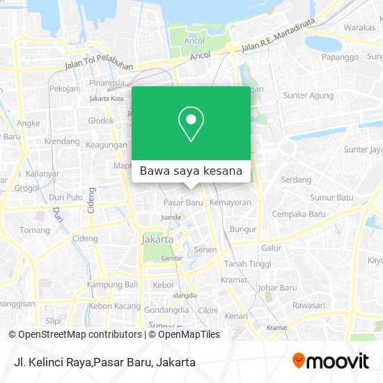 Peta Jl. Kelinci Raya,Pasar Baru