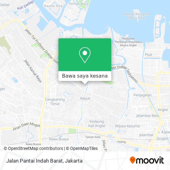 Peta Jalan Pantai Indah Barat