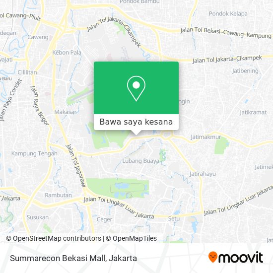 Peta Summarecon Bekasi Mall