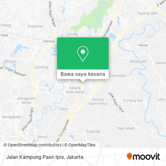 Peta Jalan Kampung Pasir Ipis
