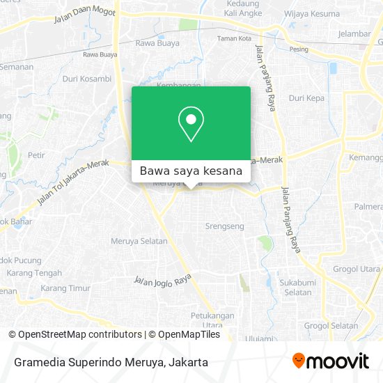 Peta Gramedia Superindo Meruya