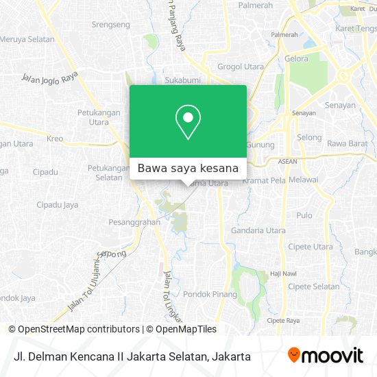 Peta Jl. Delman Kencana II Jakarta Selatan