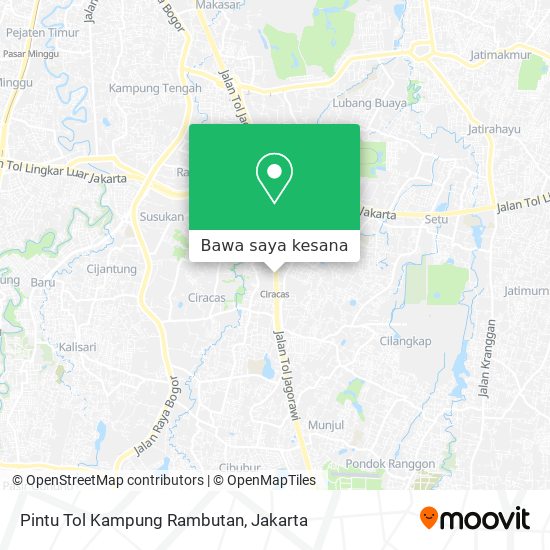 Peta Pintu Tol Kampung Rambutan