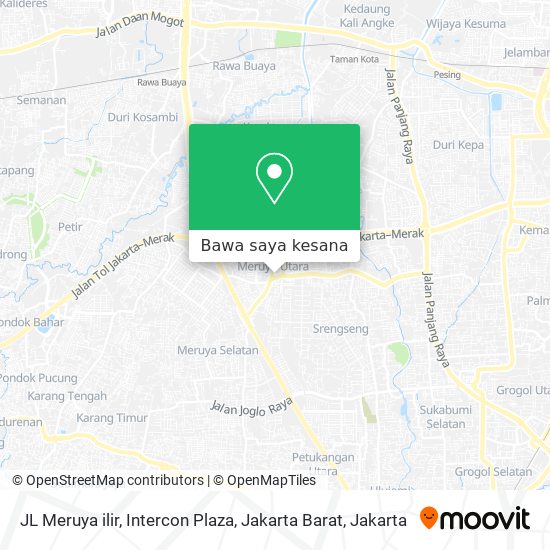Peta JL Meruya ilir, Intercon Plaza, Jakarta Barat