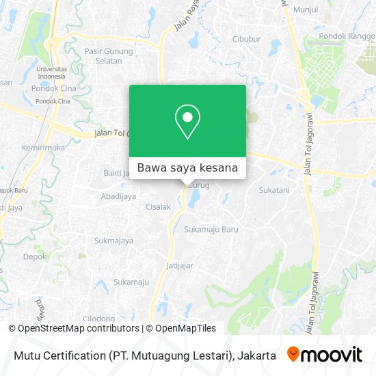 Peta Mutu Certification (PT. Mutuagung Lestari)