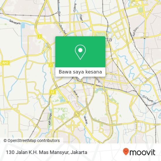 Peta 130 Jalan K.H. Mas Mansyur