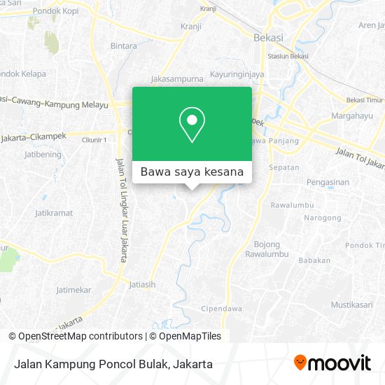 Peta Jalan Kampung Poncol Bulak