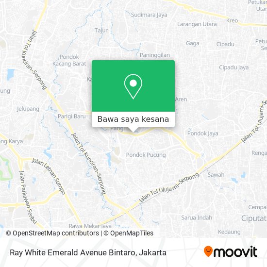Peta Ray White Emerald Avenue Bintaro