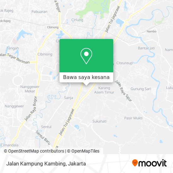 Peta Jalan Kampung Kambing